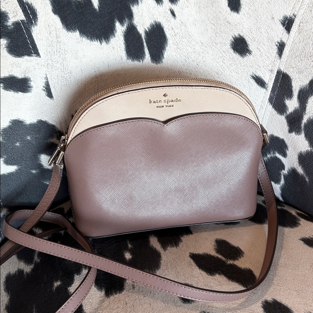 Kate Spade Lavender and Beige Crossbody Bag